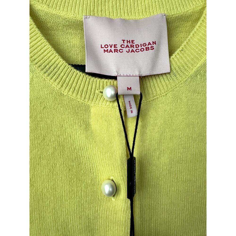NWT Marc Jacobs Cardigan The Love 100% Cashmere Sweater Womens Size M 395 MSRP - Picture 3 of 7